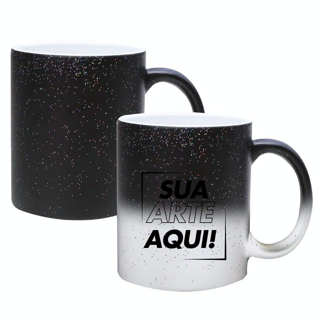 Caneca Mágica com Glitter 325ml