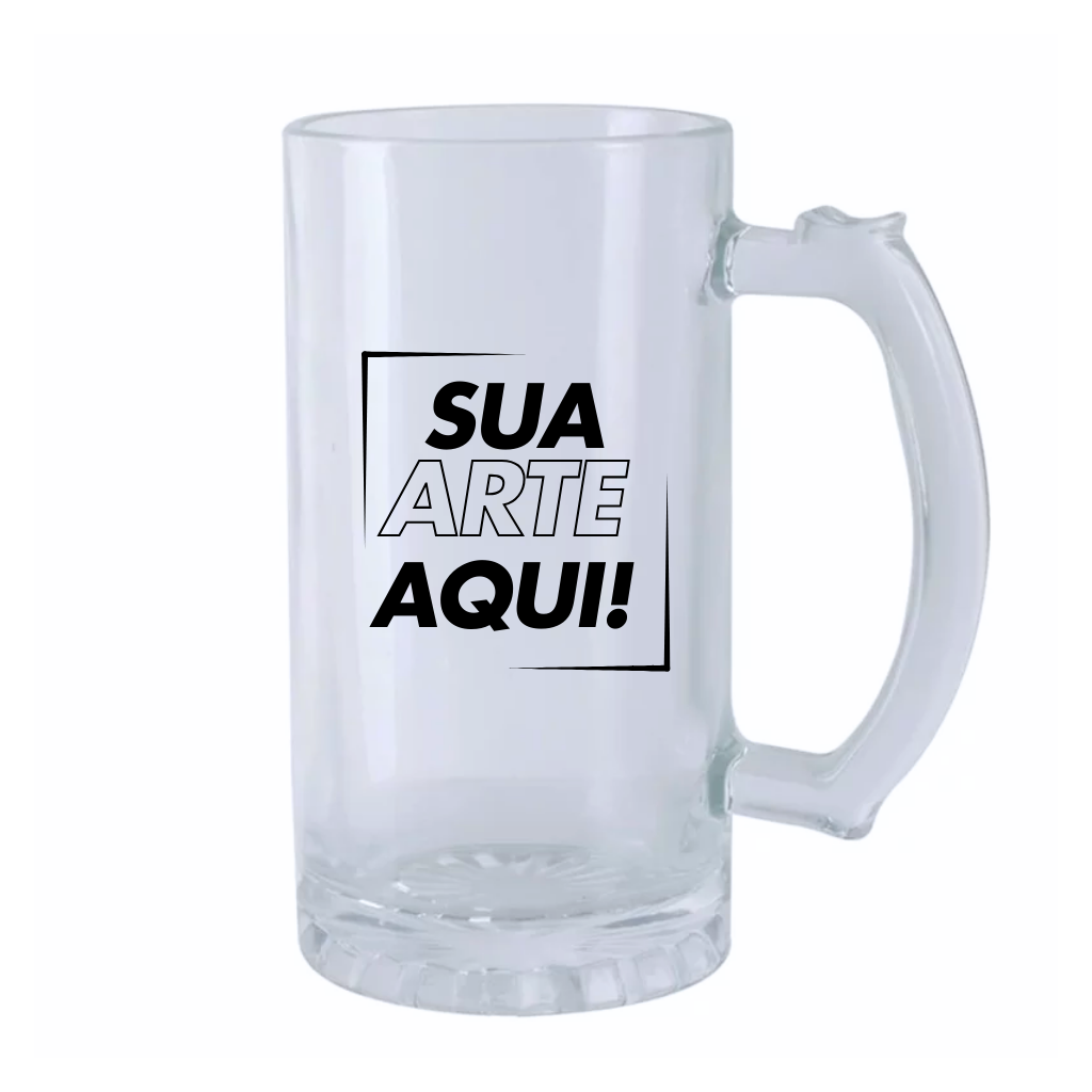 Caneca de Chopp de Vidro 475ml