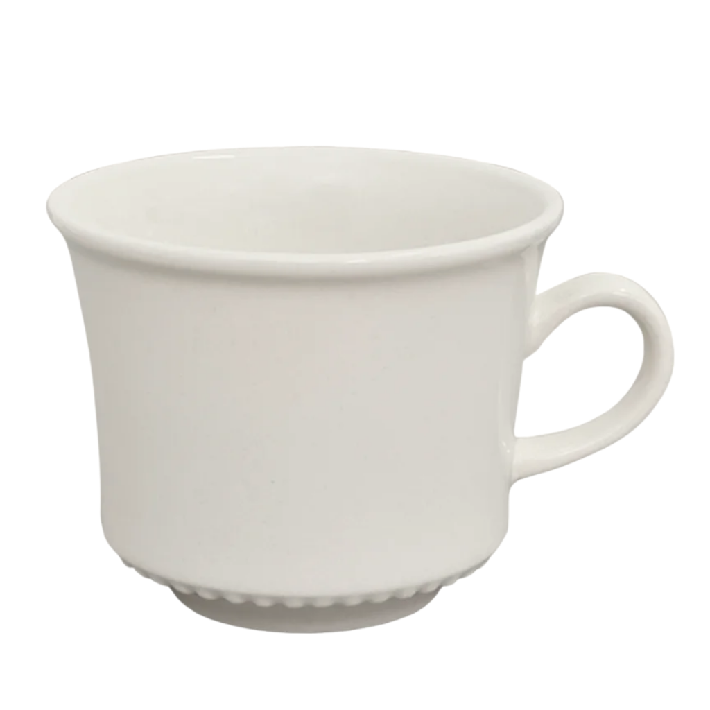 Xícara Perla Cerâmica Branca 240ml - Imagem 4