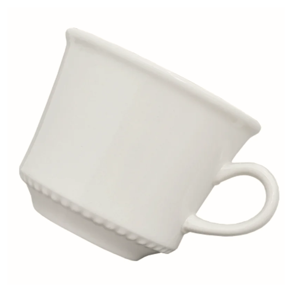Xícara Perla Cerâmica Branca 240ml - Imagem 6