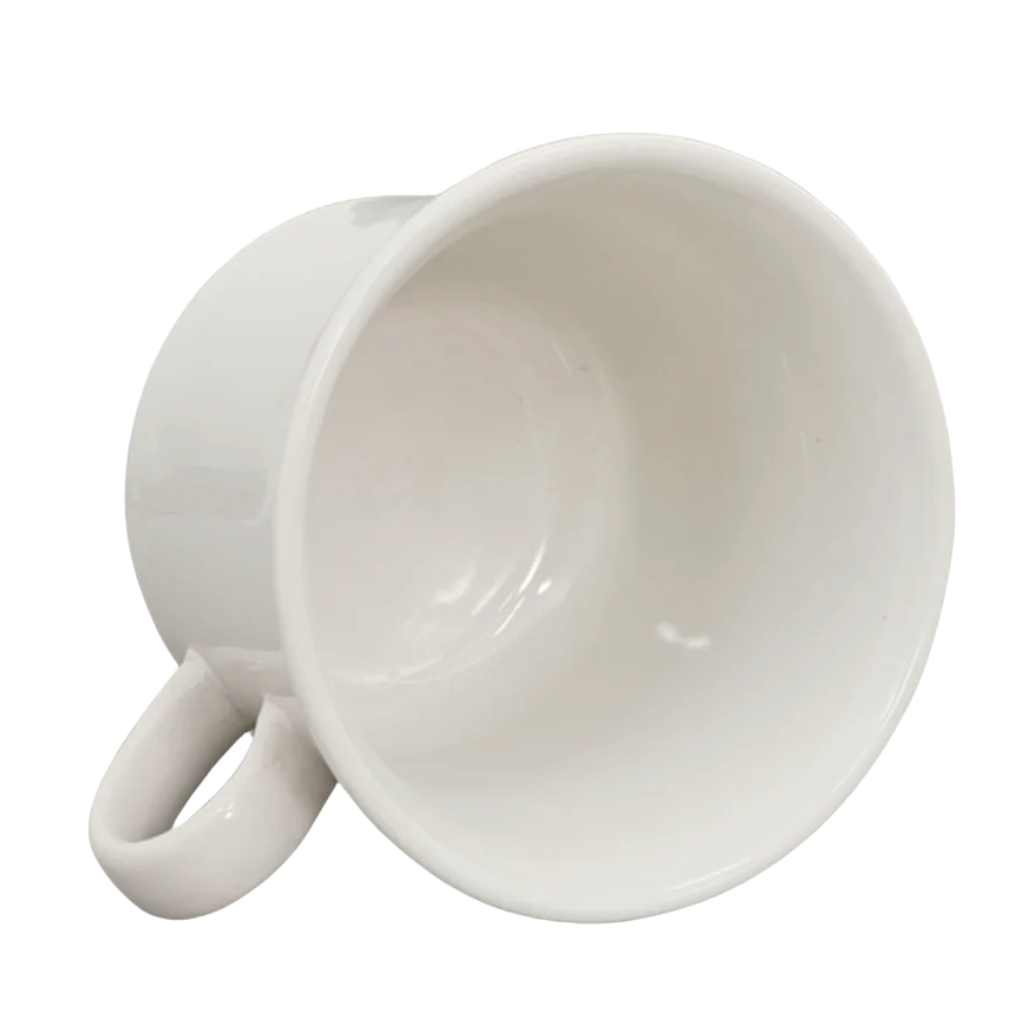 Xícara Perla Cerâmica Branca 240ml - Imagem 7