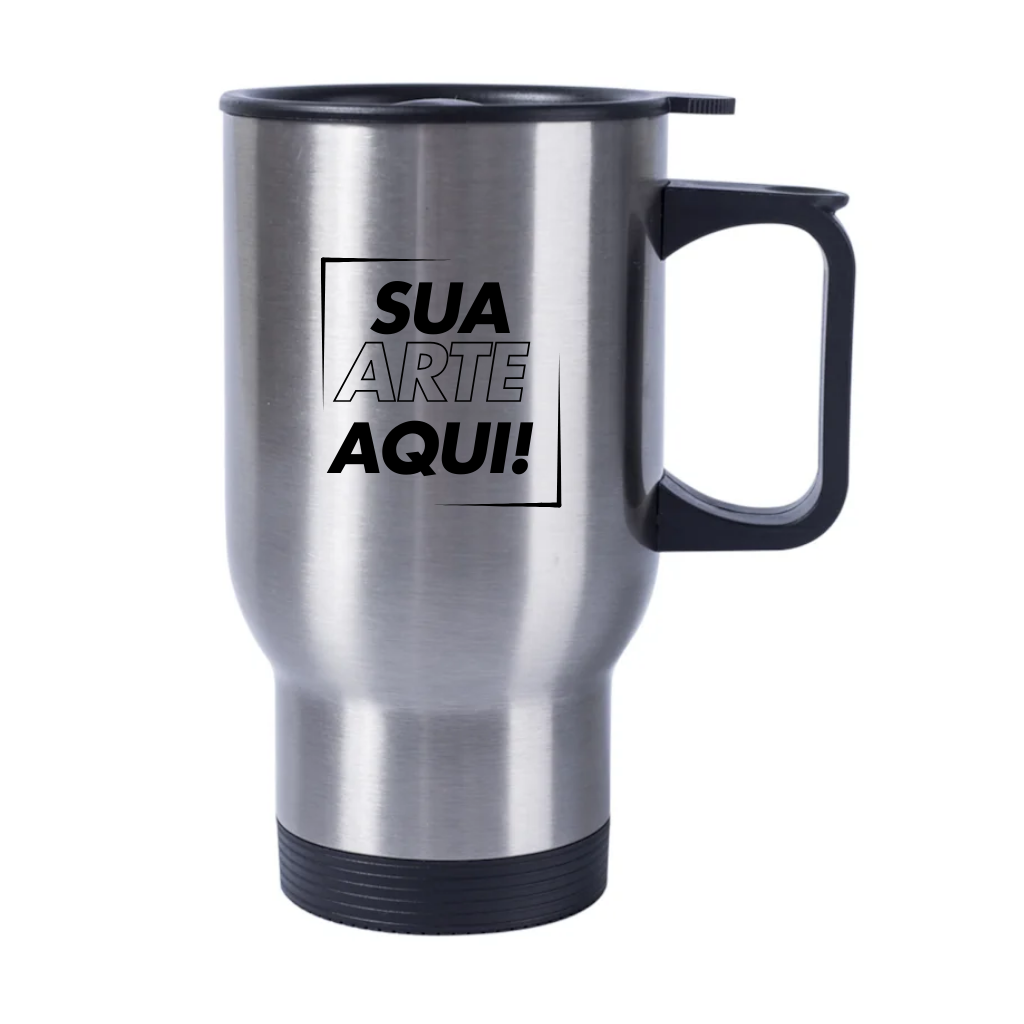 Caneca Térmica de Inox com Tampa 475ml