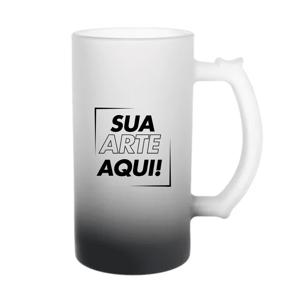 Caneca Chopp de Vidro Degrade 475ml