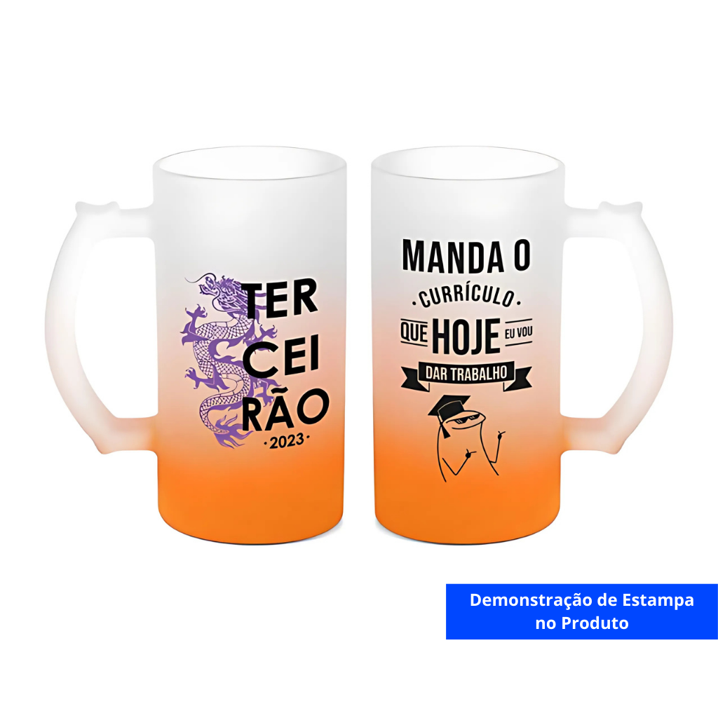 Caneca Chopp de Vidro Degrade 475ml - Imagem 5