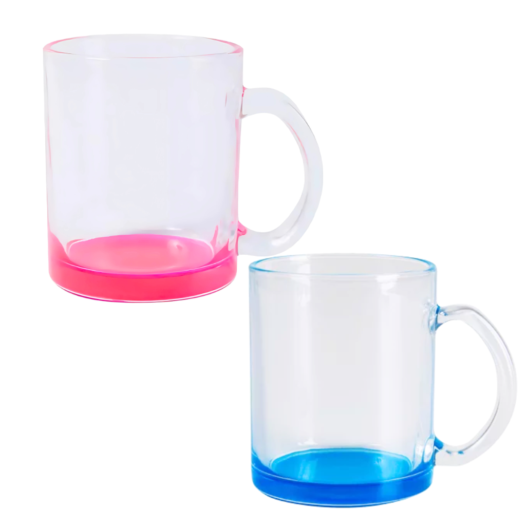 Caneca de Vidro Base Color 300ml - Imagem 3