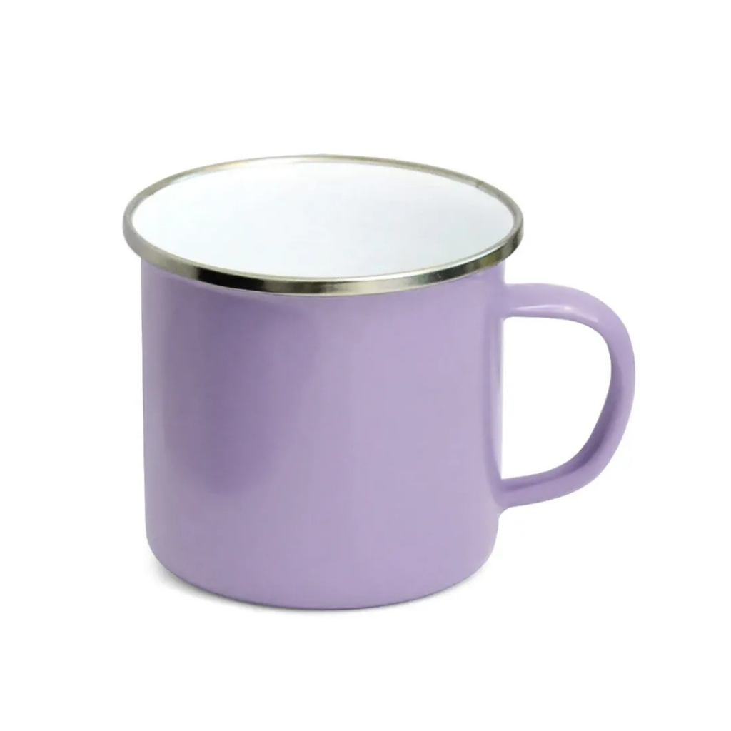 Caneca Esmaltada Borda Prata 235ml - Imagem 4