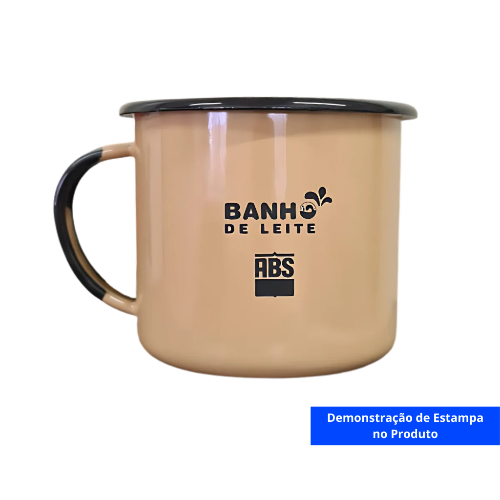 Caneca Esmaltada de Aço 370ml - Imagem 4