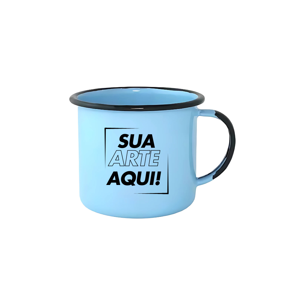 Caneca Esmaltada de Aço 160ml