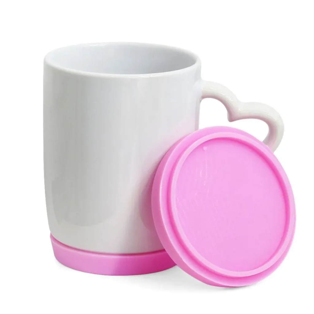 Caneca Cerâmica Tampa Silicone 365ml - Imagem 5