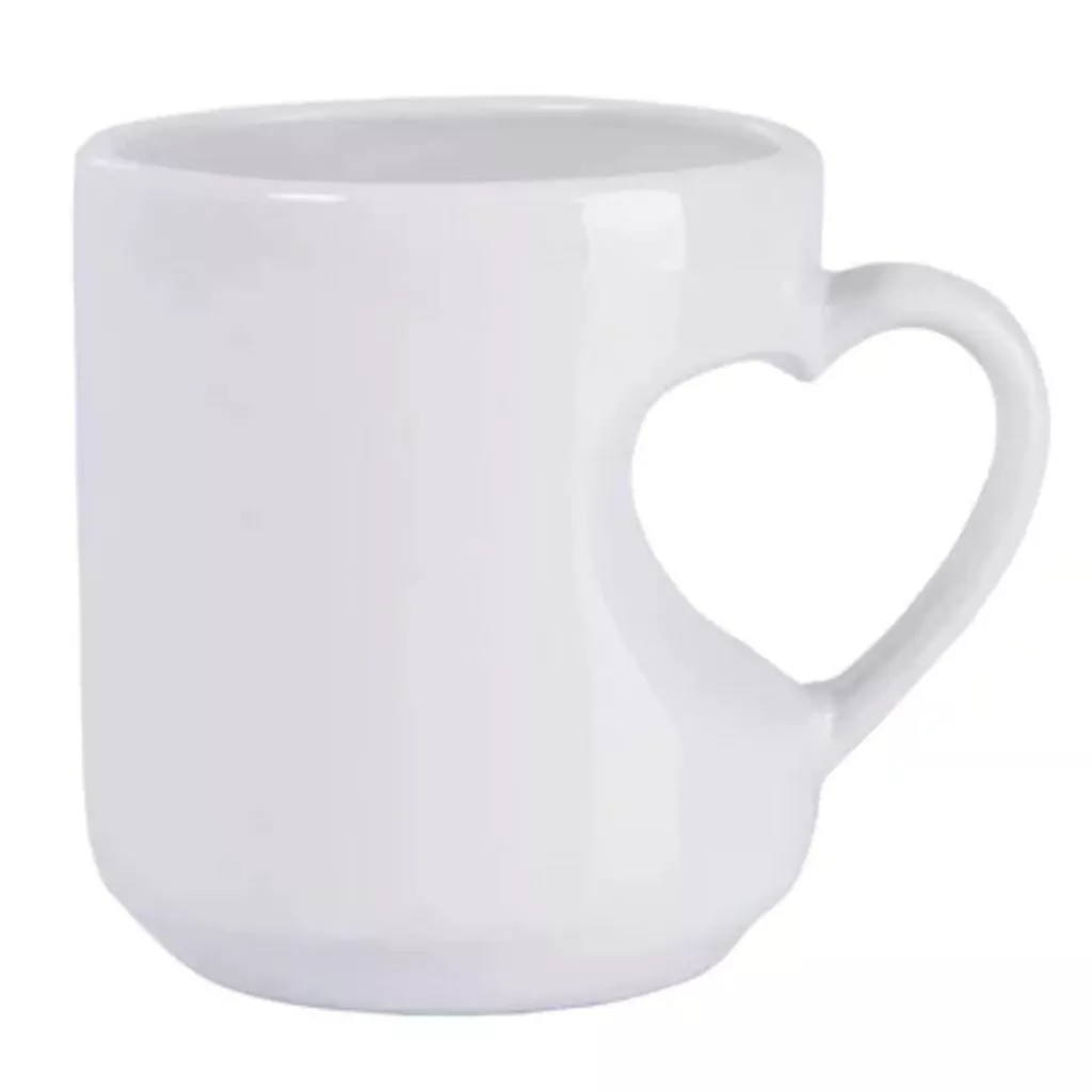 Caneca Cerâmica Alça Coração 325ml - Imagem 3