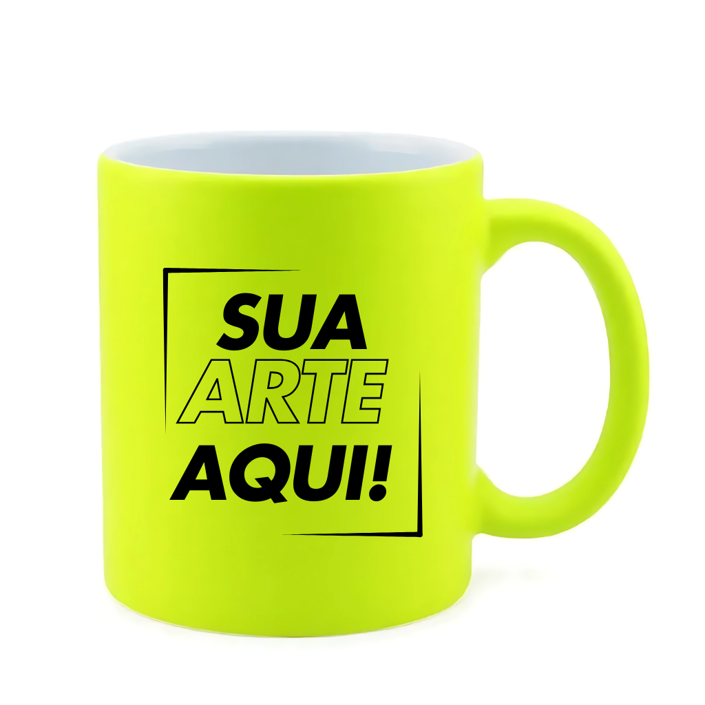Caneca Cerâmica Neon 325ml