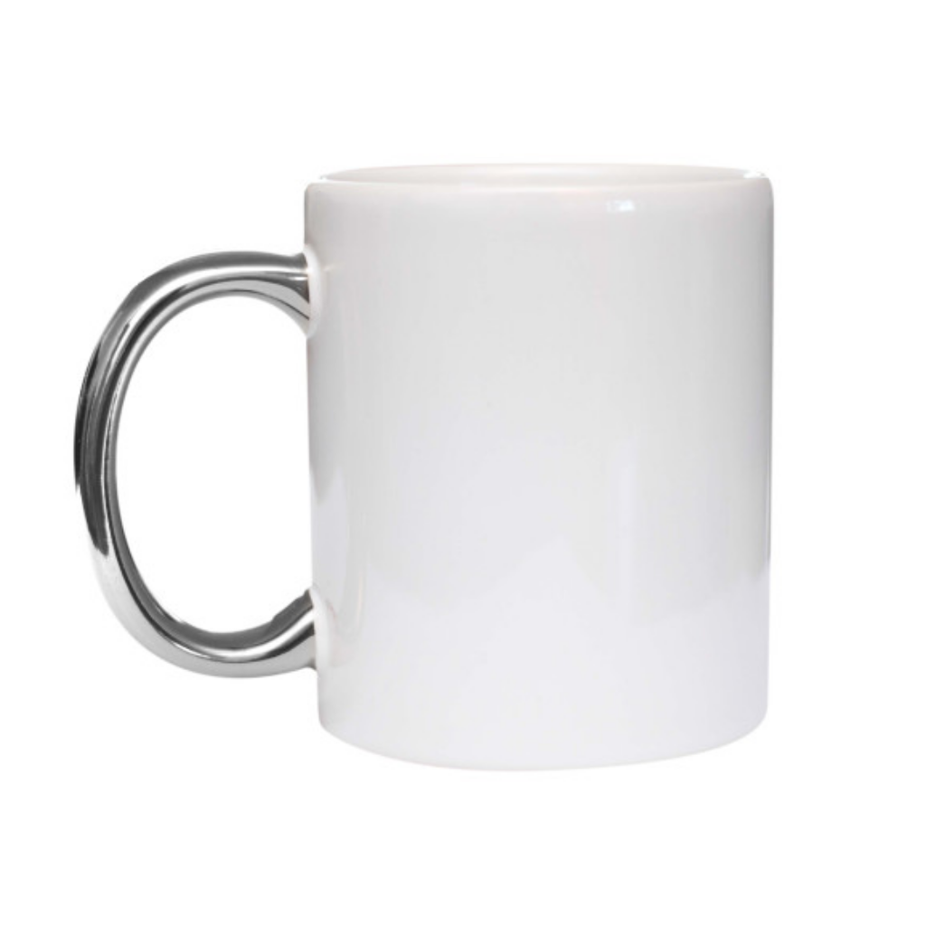 Caneca Cerâmica Alça Cromada 325ml - Imagem 4