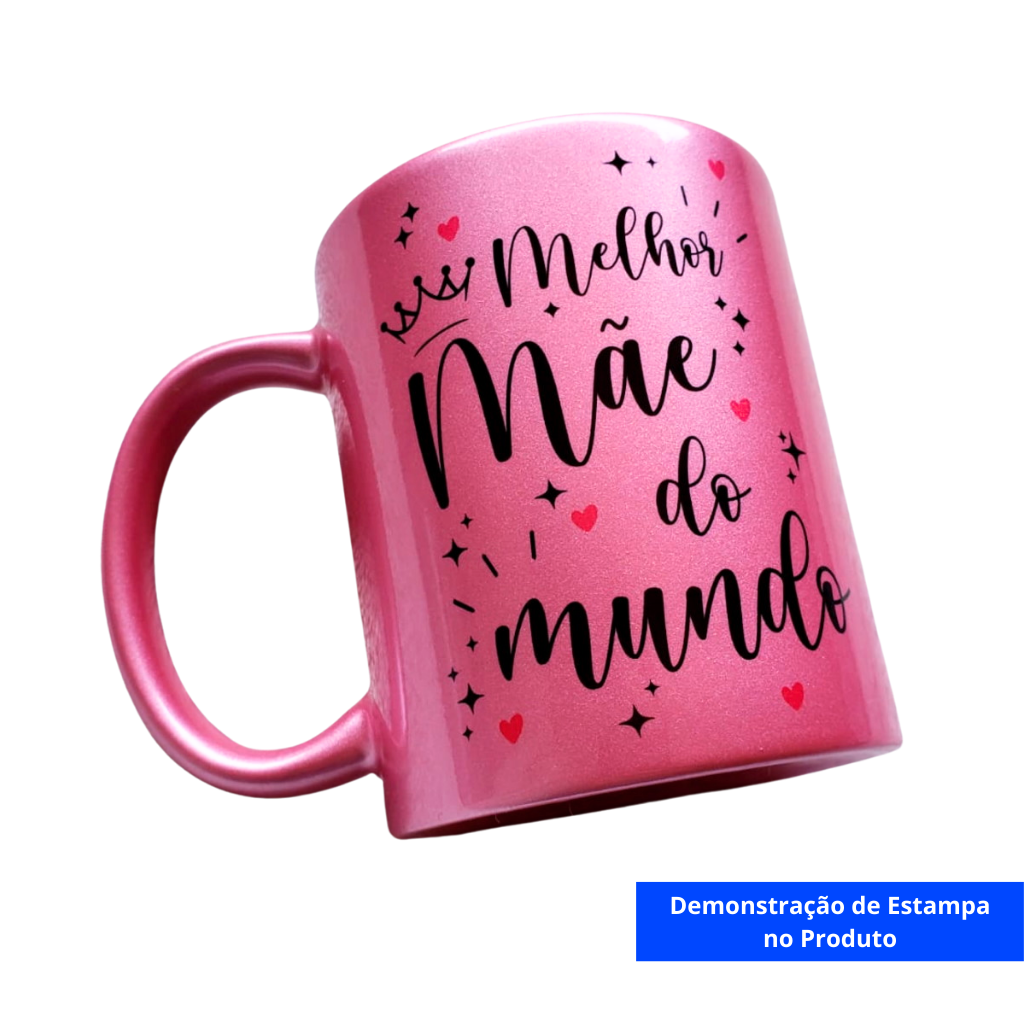 Caneca Cerâmica Perolada 325ml - Imagem 3