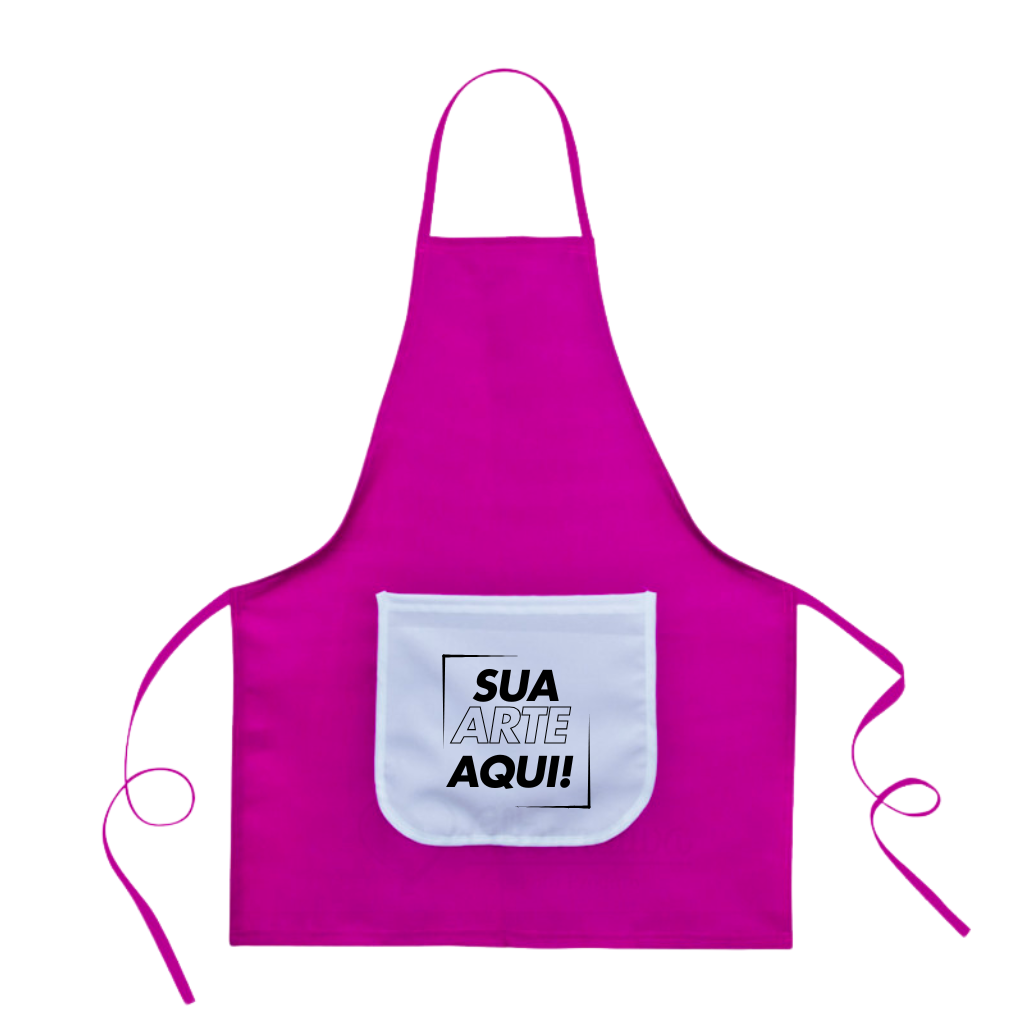 Avental Pink com Bolso