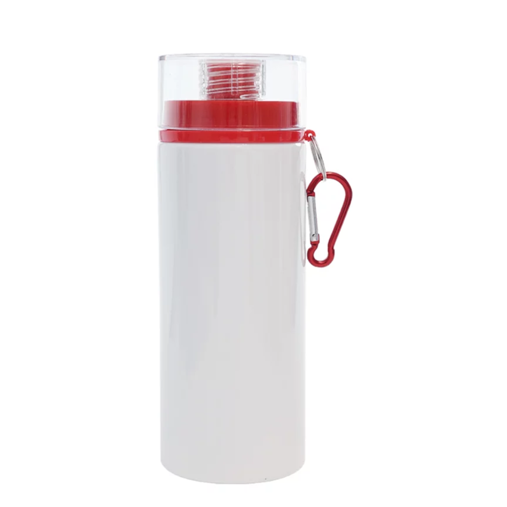 Squeeze de Alumínio com Tampa e Mosquetão 600ml - Imagem 4
