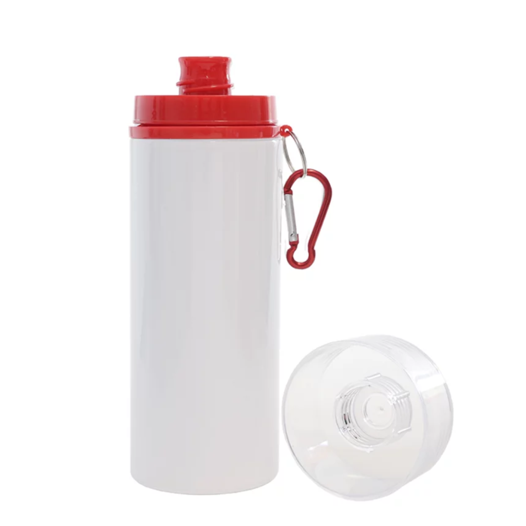 Squeeze de Alumínio com Tampa e Mosquetão 600ml - Imagem 6
