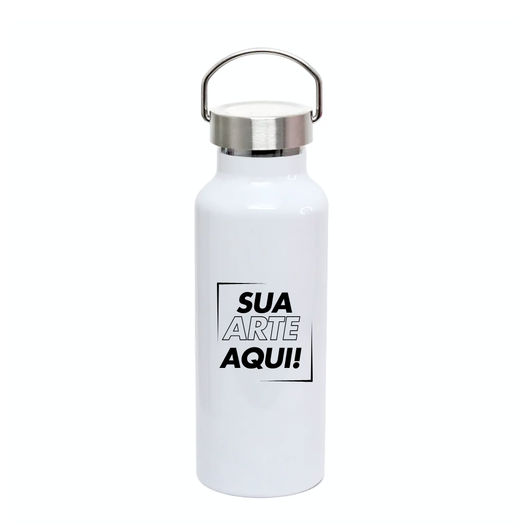 Garrafa Térmica Leiteira Aço Inox com Tampa Inox 650ml