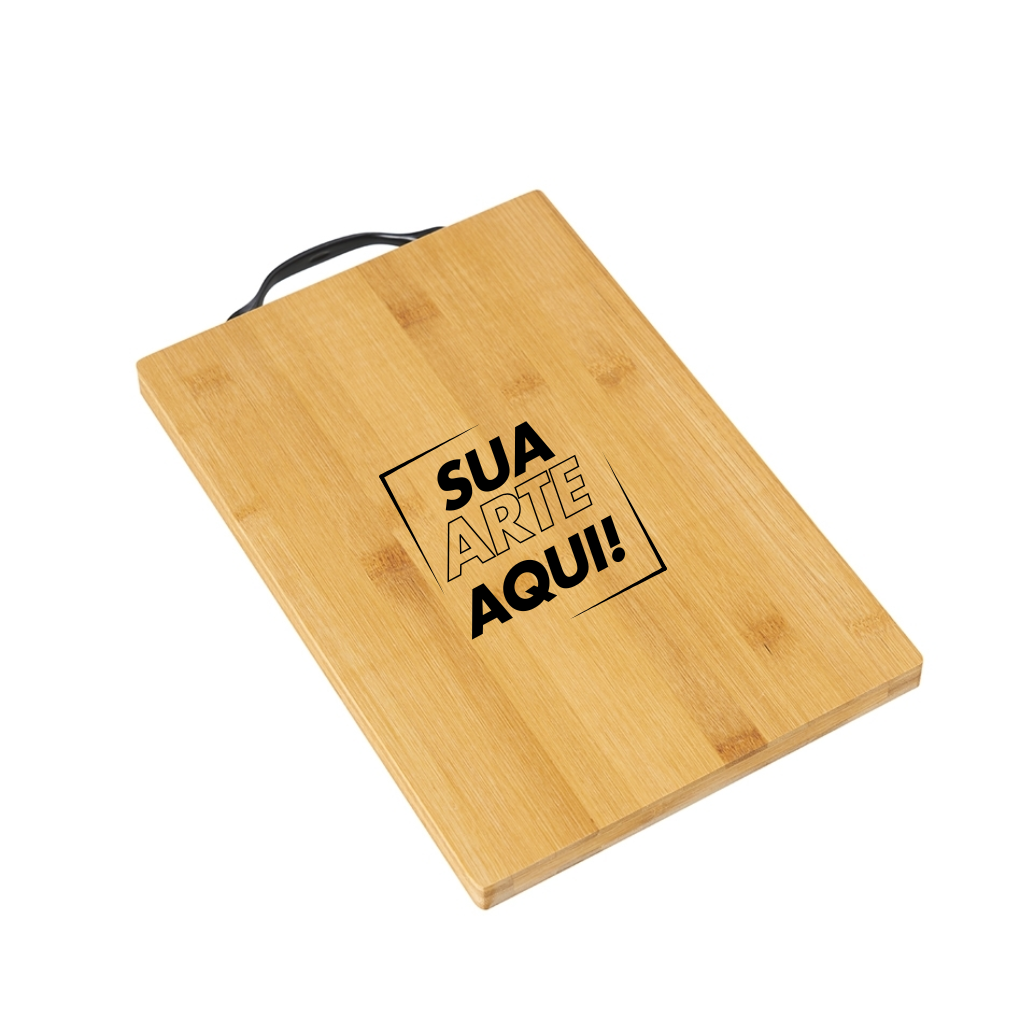 Tábua de Corte Bambu com Alça 30x20cm