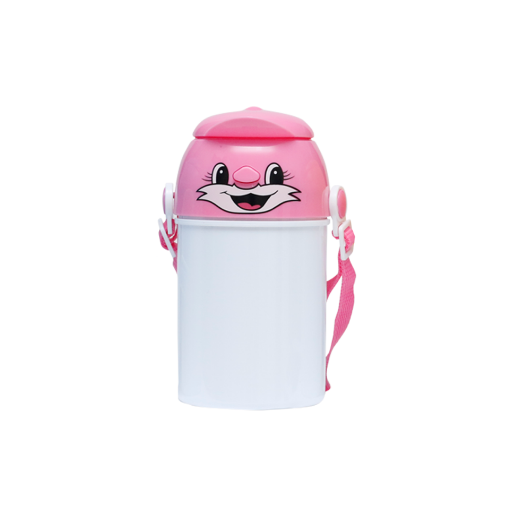 Garrafa Infantil Polímero Gatinho 400ml - Imagem 4