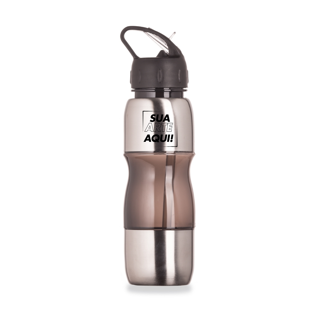 Squeeze Alumínio e Plástico 600ml