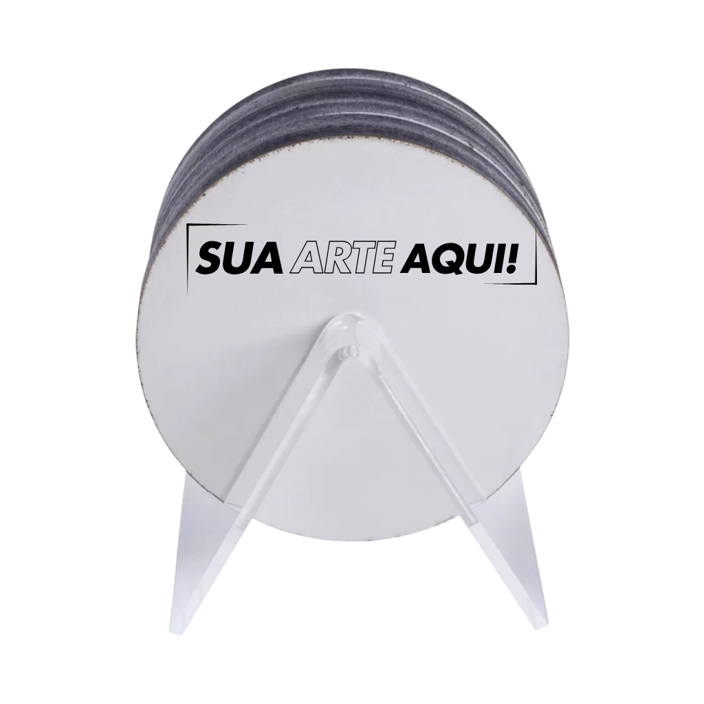 Porta Copo Mdf com Suporte de Acrílico