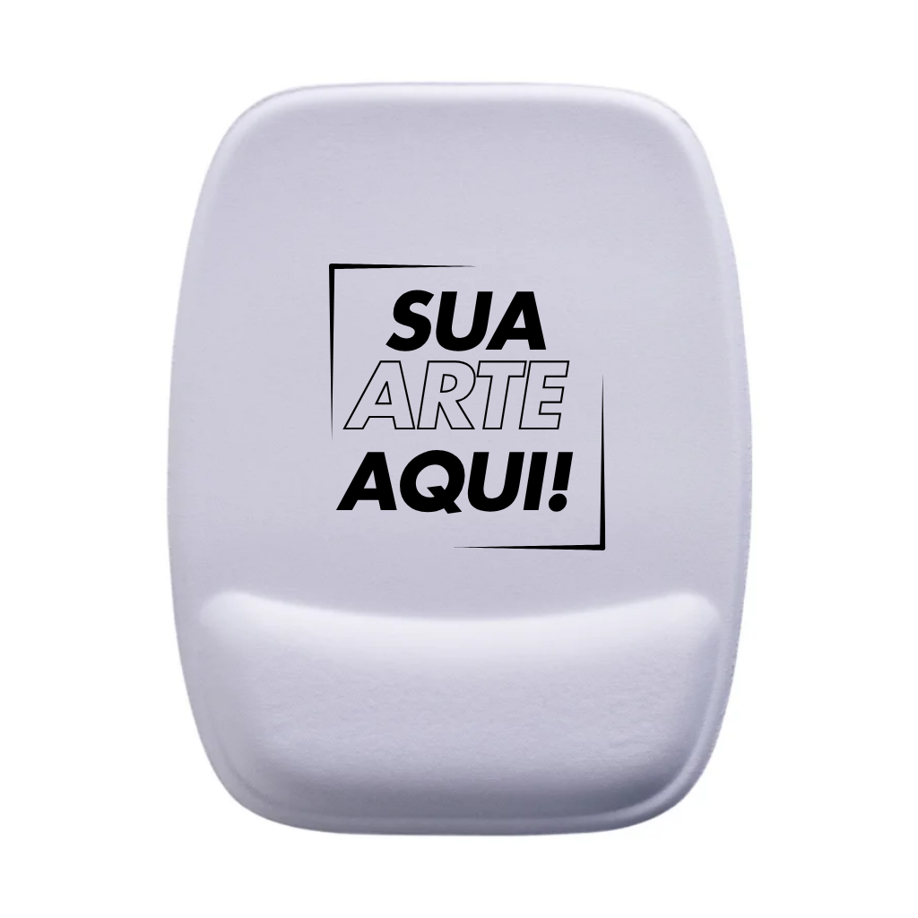 Mouse Pad Retangular com Descanso
