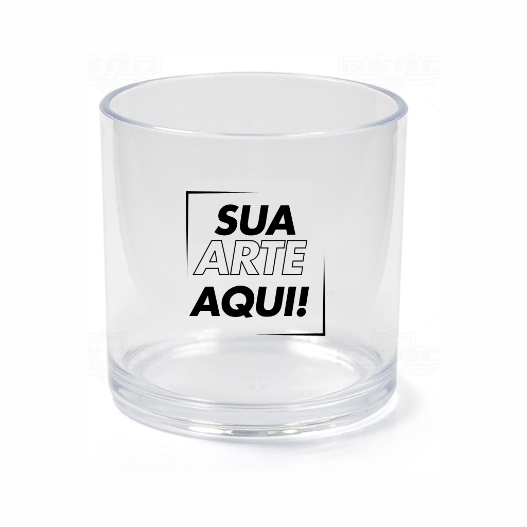 Copo Whisky Acrílico 350ml